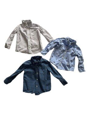 Janie and Jack Toddler Boy Button Down Shirt Lot – 3 Shirts – Size 18-24 Months